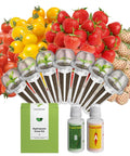 Hydroponic Seed Pod Kit For All Systems With Seven Pods And 350 Seeds Plus Lets You Grow Red Cherry Tomato Golden Cherry Tomato White Strawberry And Red Strawberry At Home On AeroGarden iDoo Ahopegarden And Other Hydroponic Setups