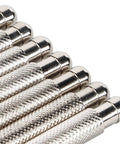 Close-up of metallic tools from 7 Piece Watch Crown Winder Tool Set 3.0 To 7.0mm for easy mechanical winding and watchmaking.