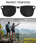 Polarized Clip Ons For Ray Ban Meta Wayfarer Gen 1 And Gen 2 Large 53 22 Sunglasses Discoloration Clips Protect Your Eyes Cool On Fleek And Fly Yellow with before and after view.