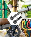 Heavy Duty Zip Ties 150 Pack Set With 12, 12, And 18 Inch V Shaped Double Sided Assorted Sizes, 200Lb Tensile Strength Nylon Tie Wraps
