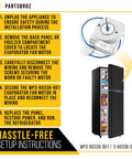 Steps to install Evaporator Fan Motor Replacement For Whirlpool Maytag Amana Crosley Refrigerator Fridge Drop In Easy Install