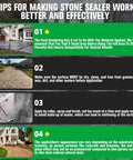 Top Tier Stone Sealer One Gallon Slick Wet Look Finish For Pavers Driveways Patios instructional tips for effective application.