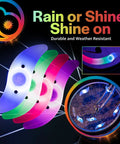 Color Changing LED Bike Spoke Lights 2 Pack for Night Riding Wheel Rim Lights for Kids and Adults Bicycle Accessory