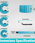 Workhorse Copper Tubing Cutter Set With Half Inch Three Quarter Inch And One Inch Tube Cutters Plus Deburring Tool