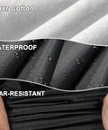 Close-up of inner cotton, waterproof, and tear-resistant layers of Dodge Ram 1500 Truck Bed Cover Waterproof For Quad Cab 6 Foot 4 Inch Bed Or Crew Cab 5 Foot 7 Inch Bed Outdoor Indoor UV Sun Rain Snow Wind Protection Fits 2009 To 2025.