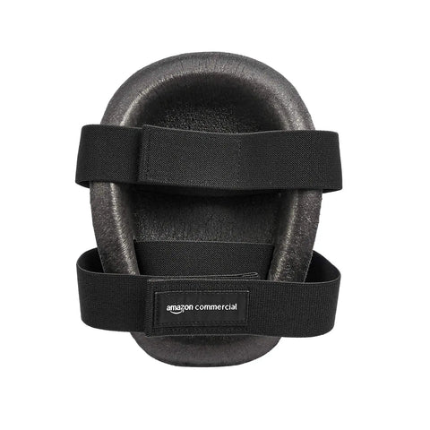 Non Marring Polyester Cap Knee Pads With Cushioned Foam Interior, Heavy Duty Work Gear, Adjustable One Size Fits All, Black