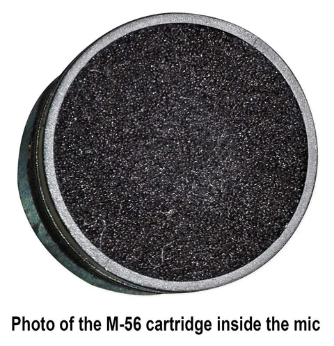 Close-up of the M-56 capsule from the Wired Dynamic Microphone Kit With Full Metal Body And M-56 Capsule.