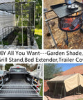 DIY setups using Six Pack End Rail Clamps For Three Quarter Inch EMT Conduit Galvanized Stainless Steel T Clamps.