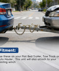 70 Chain Tow Chain Grade V Bridle With RJT Cluster Hooks For Tow Truck Winch Cables And Wrecker Pulls 5/16 Inch chain between vehicles