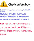 Warning sign with compatibility list for Must Have Replacement Parts Kit For Shark ION Robot R85 RV850 AV751 AV752