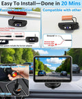 Wireless RV Camera System Plug And Play For Pre Wired RVs 8 Inch HD 1080P Monitor 20 Minute Setup diagram and monitor view