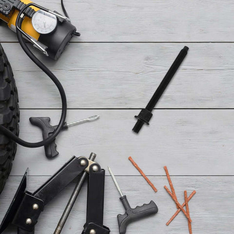 Tire repair tools and accessories for automotive maintenance