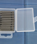 Case of 25 Pcs Flat Slotted Screwdriver Bits Set, 1 Quarter Inch Hex Shank, 2 Inch Length, Quick Release, Impact Ready, Taiwan S2 Steel