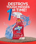 Carpet Cleaner Spray For Stains And Odors Deep Penetrating Spot And Stain Remover 22 Ounce Bottle on red background