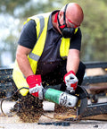 Man wearing Air Stealth Dust Mask Respirator M/L With Replaceable HEPA Filters For Construction And Job Site Work