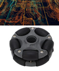 58mm Directional Robot Wheel with Double Row Tire for Precise Mobility 360 Degree Rotating Wheel for Robot Kits and Motors