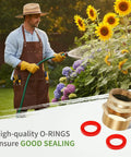 Lead Free Brass 3/4 GHT Female To 1 NPT Male Swivel Adapter For Hose To Pipe Fitting, Thickened Wall, Beefy Heavy Duty Durability, Easy Garden Hose To Pipe Thread Conversion, One Pack on garden hose