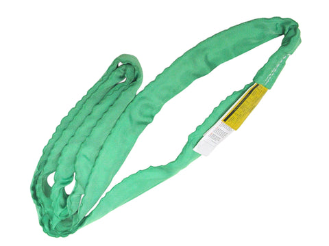 Endless Poly Round Sling ENR 8 Ft Green For Tow And Recovery Heavy Duty Rim Sling Wrecker Tow Strap Tough As Nails Pro Grade