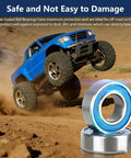 21 Pcs Beefy Heavy Duty Silver Blue RC Bearing Kit Rustproof Steel Sealed Ball Bearings For Traxxas Slash Stampede 4x4 4WD VXL