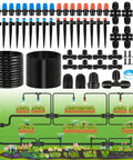 240 Feet Drip Irrigation System Kit For Automatic Garden Watering With Half Inch And Quarter Inch Tubing Hose