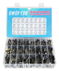 Electrolytic Capacitor Kit for DIY Electronics, 500 Piece Assortment With 24 Values From 0.1uF To 1000uF, 10V 16V 25V 50V in storage box