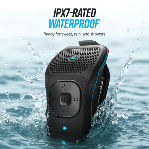 39G Wearable Bluetooth Speaker With Magnetic Clip On Waterproof For All Weather Up To 15 Hours Of Playtime Clip On