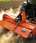 45-Inch 3 Point Hitch Rotary Tiller For Tractors 20-30HP Cat 1, 540 RPM PTO Heavy Duty Alloy Steel in field