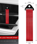 Universal Heavy Duty Tow Strap For Car Truck And Suv Off Road Recovery Badass 4400 Pound Nylon Traction Rope with attached hook