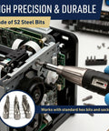 Using Torque Screwdriver Set With 28 SAE Bits And One Quarter Inch Drive Hardshell Case Adjustable 2 To 36 Inch Pound Torque Wrench
