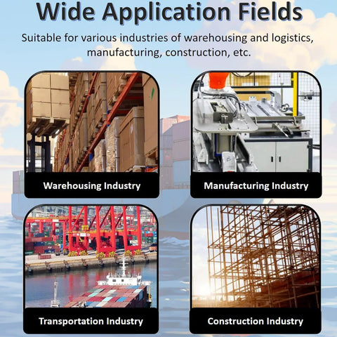 Wide application fields showcasing Heavy Duty Adjustable Mobile Crane Telescopic Boom With 11000 Lb Forklift Rig in diverse industries.