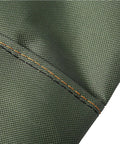 Close-up of reinforced double sailcloth and tough stitching on Snake Bite Guard Leg Gaiter built for hiking and camping.
