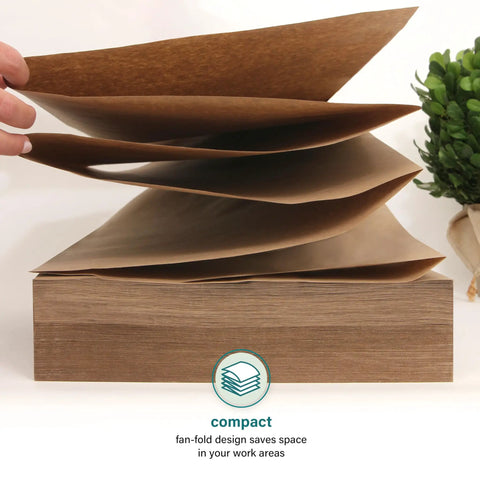 Brown Kraft Packing Paper Sheets for Moving and Shipping 1500 Count 1375 Feet Total 14.5 by 11 Inch sheets stacked