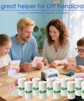 10 Rolls Mini Thermal Printer Paper 57x25mm Self Adhesive Triple Proof BPA Free Waterproof Coated Refill For Kids Instant Cameras AI DIY Pocket Printers High Definition Dope Quality Sticker Paper used in family DIY craft scene
