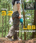 Person holding Dual-Bar Cordless Mini Chainsaw With 6 And 8 Inch Guide Bars, 1000W Brushless Handheld Wood Cutter, lightweight
