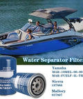 Water Separator Filter 10 Micron For Yamaha MAR-FUELF-IL-TR Sierra 18-7866 Mallory 9-37807, boat and filter combo image