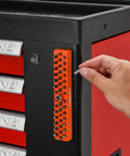 Magnetic Hex Bit Holder Rack Organizer With Magnet Base Pro Grade Four Racks 172 Hole Drill Bit Holder on tool cart
