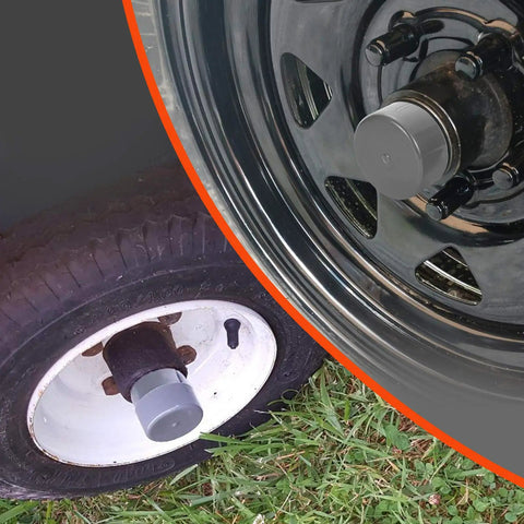 Bearing Protector Bras 1.98 Inch Rubber Caps Dust Covers Replacement for Bearing Partner Bra installed on trailer wheel