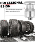 Gonna Crush Ice With 50 Piece Winter Tire Snow Studs Tungsten Spike Screws For Cars Trucks And Motorcycles No Sweat Install Anti Skid Design Top Shelf Traction Upgrade Gear showcasing tungsten steel tire studs with tires on wet surface.