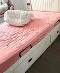 Heavy Duty Mattress Retainer Brackets To Lock Your Bedding Down On Platform Adjustable Or Rv Camper Frames Easy Install Slide Stopper Rails on bed.