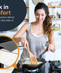 Two Pack Silicone Stove Gap Covers For 25 Inch Gaps Between Stovetop And Counter Heat Resistant Gap Filler And Guard Easy To Clean