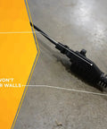 Rugged Indoor Outdoor Extension Cord 15 Foot Heavy Duty 3 Prong With Vinyl Jacket Molded Plugs And Reinforced Blades close-up