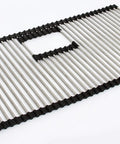 Custom Fit Peak Granite Sink Bottom Roller Mat For PKG11031, roll up kitchen protector, stainless steel style, 20x33 inch.