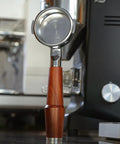 Level Up Your Home Barista Setup With This 58mm Bottomless Portafilter For Breville Dual Boiler Oracle Espresso Machine Rosewood Handle.