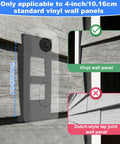 Doorbell Camera Mount For 2nd Gen Video Doorbell, Anti Theft Ring Holder on 4-inch vinyl siding, front view