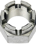 Front Right Wheel Bearing And Hub Assembly For 2011 Kia Optima 2.0L Loaded Knuckle Replacement Part, metal nut with threads, close-up view.