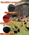 Heavy Duty Metal Chicken Oyster Shell And Grit Feeder With Smart Auto Dispenser Built For Backyard Folks saves daily chore stress with smooth edges.