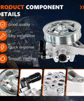 Reliable Power Steering Pump For 2008 To 2012 Honda Accord 2.4L Replacement 21-5495 component close-up with smooth steering features.