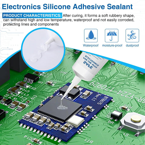 Pro Grade Fast Dry Clear Silicone Conformal Coating For Electronics Waterproof Insulating Sealant For Circuit Boards LED Lamps Appliances RC Toys 4 Oz 120 Ml Protects PCBs From Moisture And Dust While Providing Flexible Durable Coverage application on circuit board