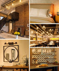 Old-School Edison Style LED Bulbs 7W Dimmable ST58, 60W Equivalent lighting decor in various home settings