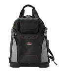 Front view of Heavy Duty Tool Backpack With Reinforced Bottom Waterproof PVC Coating Padded Back Support Breathable Fabric